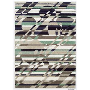 スミノエ DISNEY DRM-1041ラグ MICKEY／Cross cutting RUG 140×200cm パープル 【日本製】
