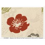 スミノエ DISNEY DRP-1043ラグ POOH／Bold RUG 95×130cm オレンジ 【日本製】