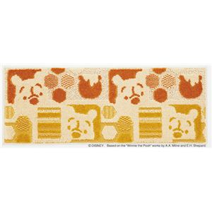 スミノエ DISNEY DMP-5006キッチンマット POOH／Hide-and-seek KITCHEN MAT 45×120cm オレンジ 【日本製】