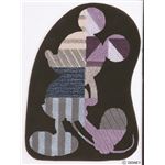スミノエ DISNEY DRM-4020ラグ MICKEY／Model frame RUG 95×130cm チャコール 【日本製】