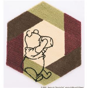 スミノエ DISNEY DRP-4022ラグ POOH／Honey pot RUG 95×110cm ピンク 【日本製】