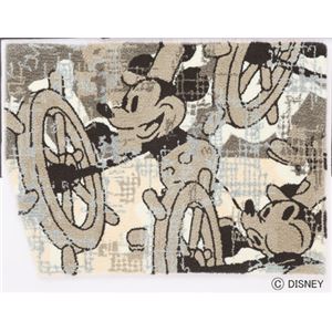 スミノエ DISNEY DRM-4023ラグ MICKEY／Steam RUG 100×140cm ベージュ 【日本製】