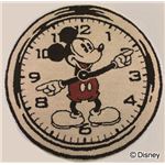 スミノエ DISNEY DRM-4000ラグ MICKEY／On the clock！ RUG 100×100cm ベージュ 【日本製】