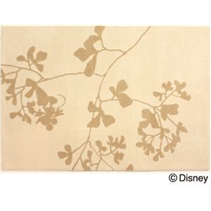 スミノエ DISNEY DRM-4003ラグ MICKEY／Twig leaf RUG 140×200cm アイボリー 【日本製】