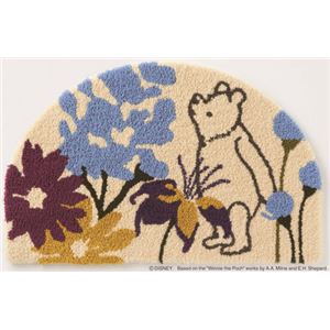 スミノエ DISNEY DMP-4036マット POOH／Bloom MAT 50×80cm パープル 【日本製】