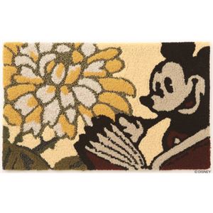 スミノエ DISNEY DMM-4033マット MICKEY／Petal MAT 50×80cm ベージュ 【日本製】