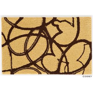 スミノエ DISNEY DMM-4040マット MICKEY／Blend line MAT 50×80cm ブラウン 【日本製】