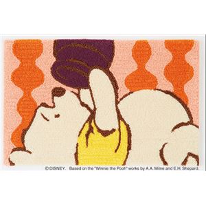 スミノエ DISNEY DMP-4044マット POOH／Peek MAT 50×80cm オレンジ 【日本製】