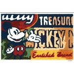 スミノエ DISNEY DMM-4048マット MICKEY／Label MAT 50×80cm ブルー 【日本製】