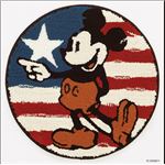 スミノエ DISNEY DMM-4049マット MICKEY／First star MAT 60×60cm レッド 【日本製】