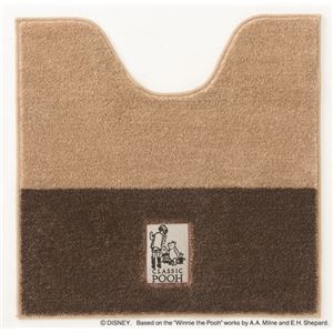 スミノエ DISNEY DTP-5003トイレマット POOH／Secret TOILET MAT 60×60cm ブラウン 【日本製】