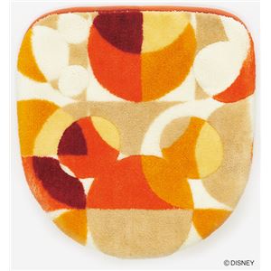 スミノエ DISNEY DTM-5004トイレフタ MICKEY／semicircle FUTA COVER 48×49cm レッド