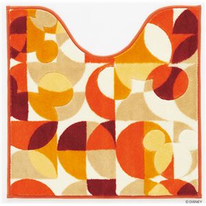 スミノエ DISNEY DTM-5004トイレマット MICKEY／semicircle TOILET MAT 60×60cm レッド