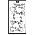 スミノエ スターウォーズ ウォールステッカー AT-AT M915W 30×60cm 【日本製】