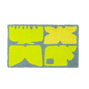 デザインライフ 玄関マット 室内/屋内用 KAIGARA(カイガラ) 45×75cm グレー 【日本製】