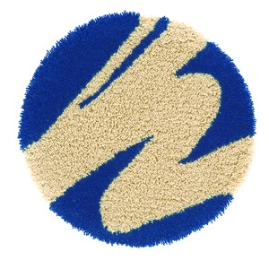デザインライフ チェアマット AME PAD(アメパッド) 35×35cm ダークブルー 【日本製】