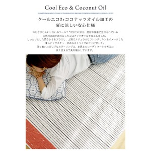 スミノエ 涼感クールエコ加工 ラグ ココネル 130×190cm オリーブ