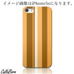 CollaBorn スマホカバー iPhone5／5s 「Stripe[BR x WH]」