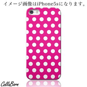 CollaBorn スマホカバー iPhone5c 「Dots（P W）」