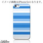 CollaBorn スマホカバー iPhone5c 「Border[WH x BU]」