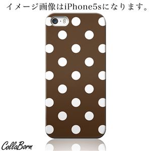 CollaBorn スマホカバー iPhone5c 「Dots[BR W]」