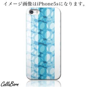 CollaBorn スマホカバー GALAXY S4（SC-04E） 「Stripe[BU x WH]」