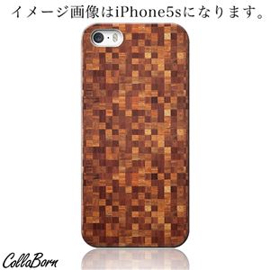 CollaBorn スマホカバー iPhone5／5s 「Wood Mosaic」