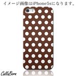 CollaBorn スマホカバー iPhone5／5s 「Dots[BR x WT]」