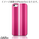 CollaBorn スマホカバー Xperia Z1 f （SO-02F） 「Stripe[PK x WH]」