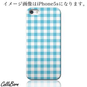 CollaBorn スマホカバー GALAXY S4（SC-04E） 「Gingham check_Blue」