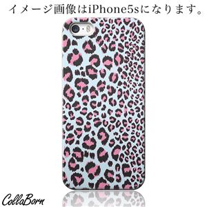 CollaBorn スマホカバー iPhone5／5s 「Cuddly Leopard_Aqua」