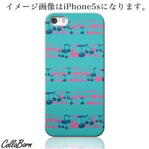 CollaBorn スマホカバー iPhone5／5s 「Cherry border_Emerald」