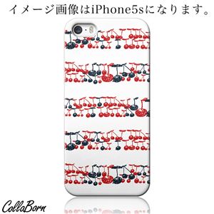 CollaBorn スマホカバー iPhone5／5s 「Cherry border_White」