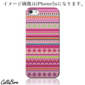 CollaBorn スマホカバー iPhone5／5s 「Nordic Border_Pink」