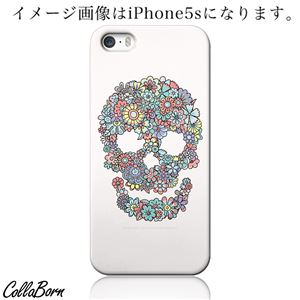 CollaBorn スマホカバー iPhone5c 「Flowers Skull」