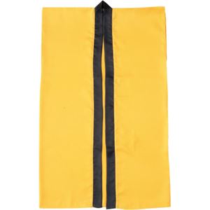 （まとめ）アーテック サテンロングハッピ 黄 S（ハチマキ付） 【×10セット】