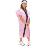 （まとめ）アーテック サテンロングハッピ 桃 S（ハチマキ付） 【×10セット】