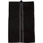 （まとめ）アーテック サテンロングハッピ 黒 S（ハチマキ付） 【×10セット】
