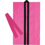 （まとめ）アーテック ロングハッピ不織布 桃 S（ハチマキ付） 【×30セット】