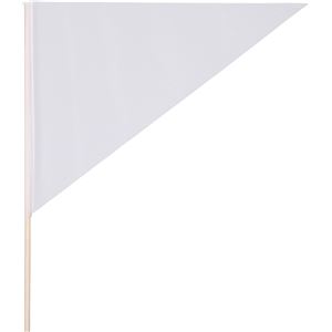 （まとめ）アーテック 三角旗 白 【×40セット】