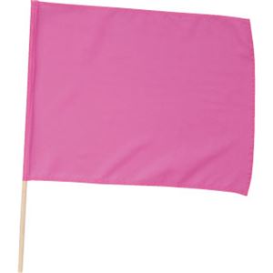 （まとめ）アーテック 小旗 桃 【×40セット】