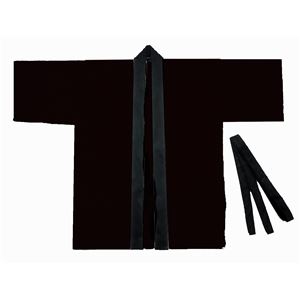 （まとめ）アーテック カラー不織布ハッピ 子供用 J 黒 【×30セット】