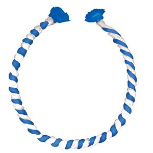 （まとめ）アーテック ねじりはちまき 青／白 【×30セット】
