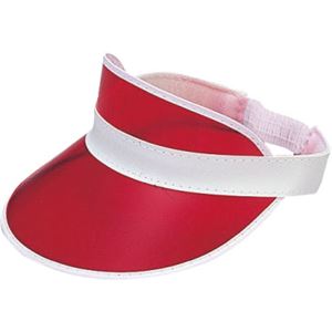 （まとめ）アーテック クリアーサンバイザー 赤 【×30セット】