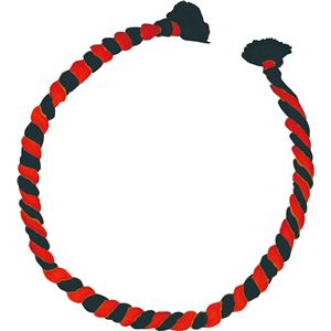 （まとめ）アーテック ねじりはちまき 赤／黒 【×30セット】
