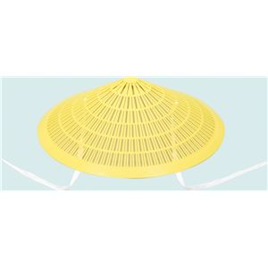 （まとめ）アーテック 創作花笠（ひも付）黄 【×30セット】