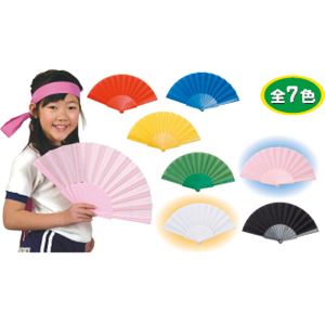 （まとめ）アーテック プラ製カラーせんす 緑 【×30セット】
