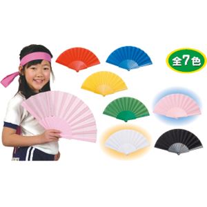 （まとめ）アーテック プラ製カラーせんす 桃 【×30セット】