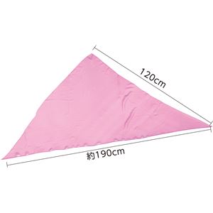 （まとめ）アーテック カラースカーフ三角型 桃 【×40セット】