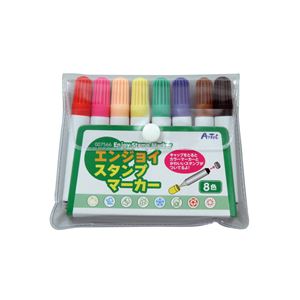 （まとめ）アーテック エンジョイスタンプマーカー8色 【×30セット】